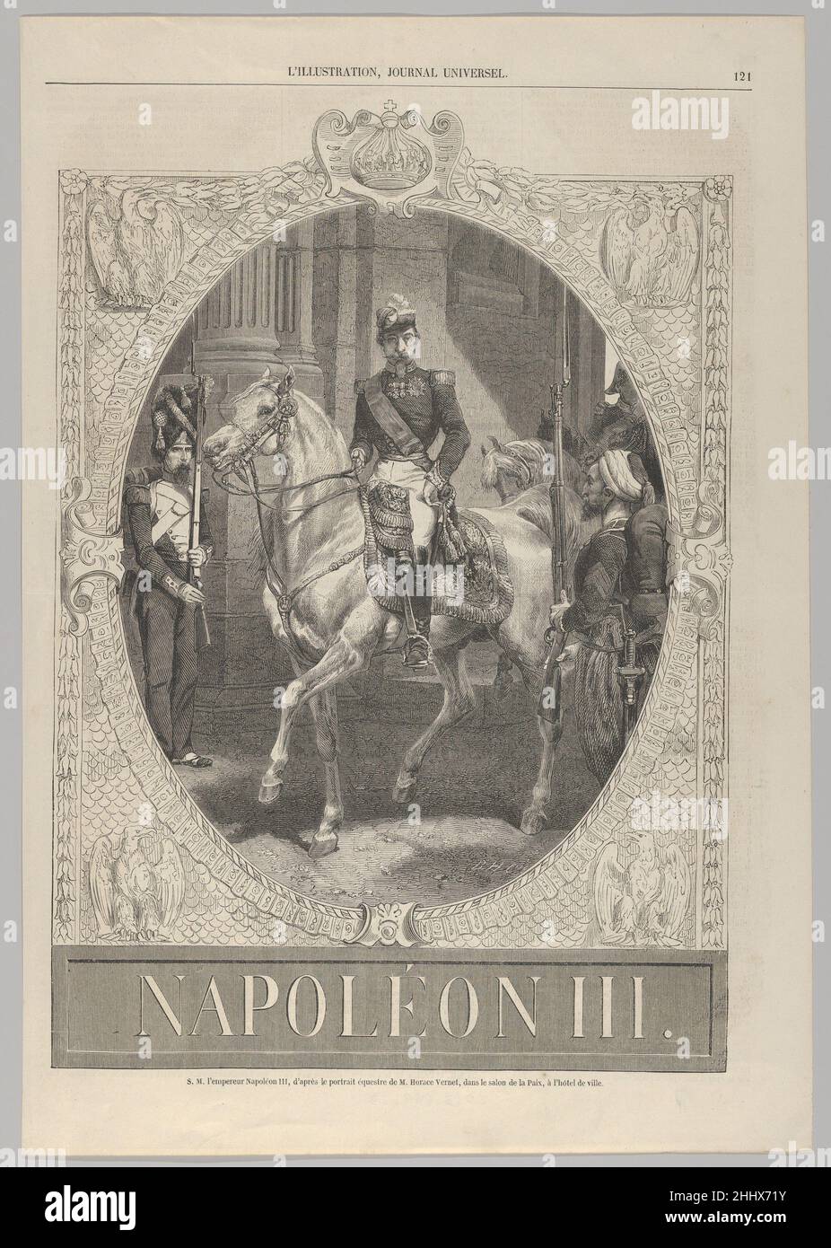 Napoléon III, aus 'L'Illustration' 23. August 1856 Anonym, Französisch, 19th Jahrhundert Französisch. Napoléon III, aus 'L'Illustration' 626367 Stockfoto
