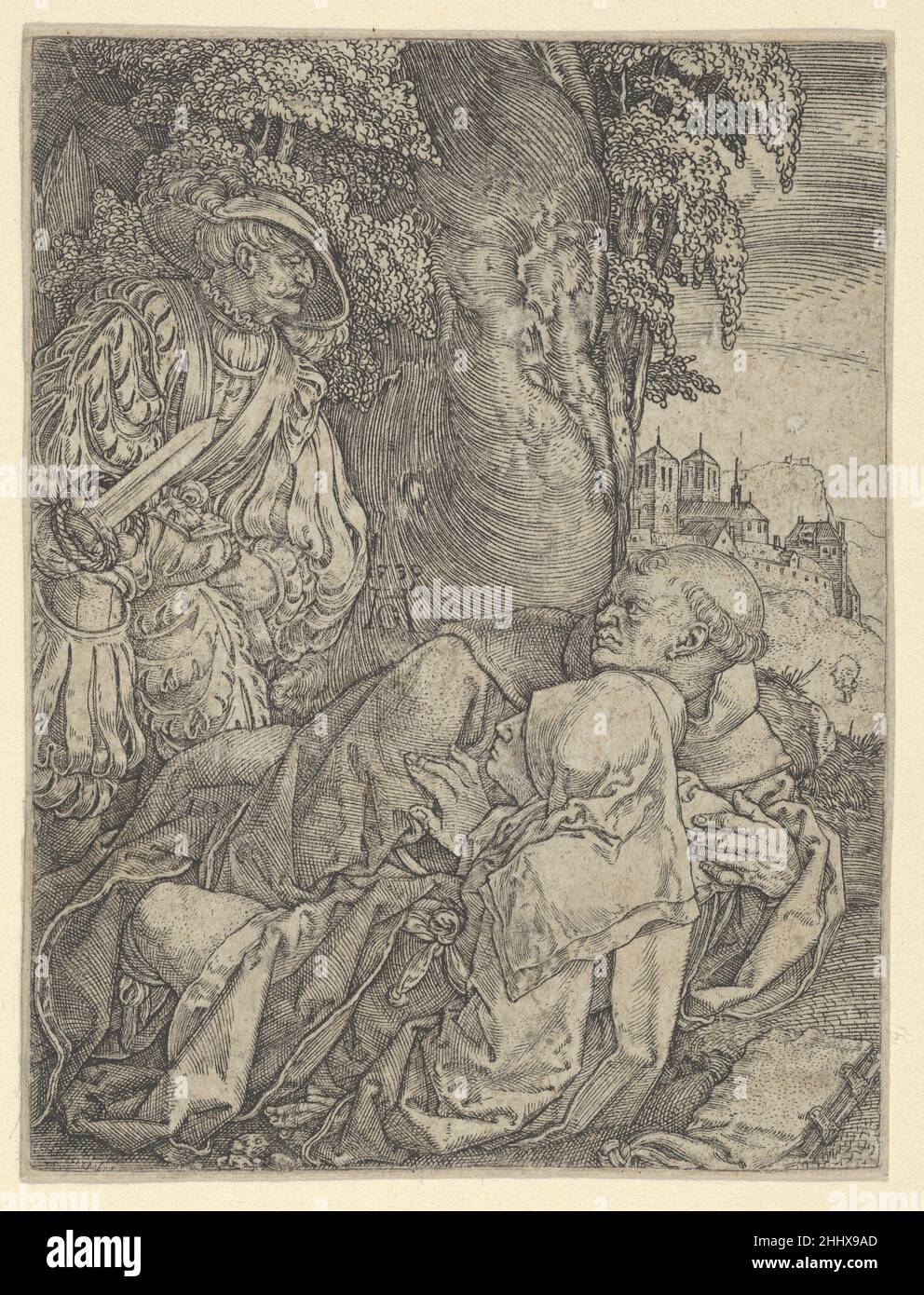 Der Mönch und die Nonne 1530 Heinrich Aldegrever Deutsch. Der Mönch und die Nonne 428742 Stockfoto