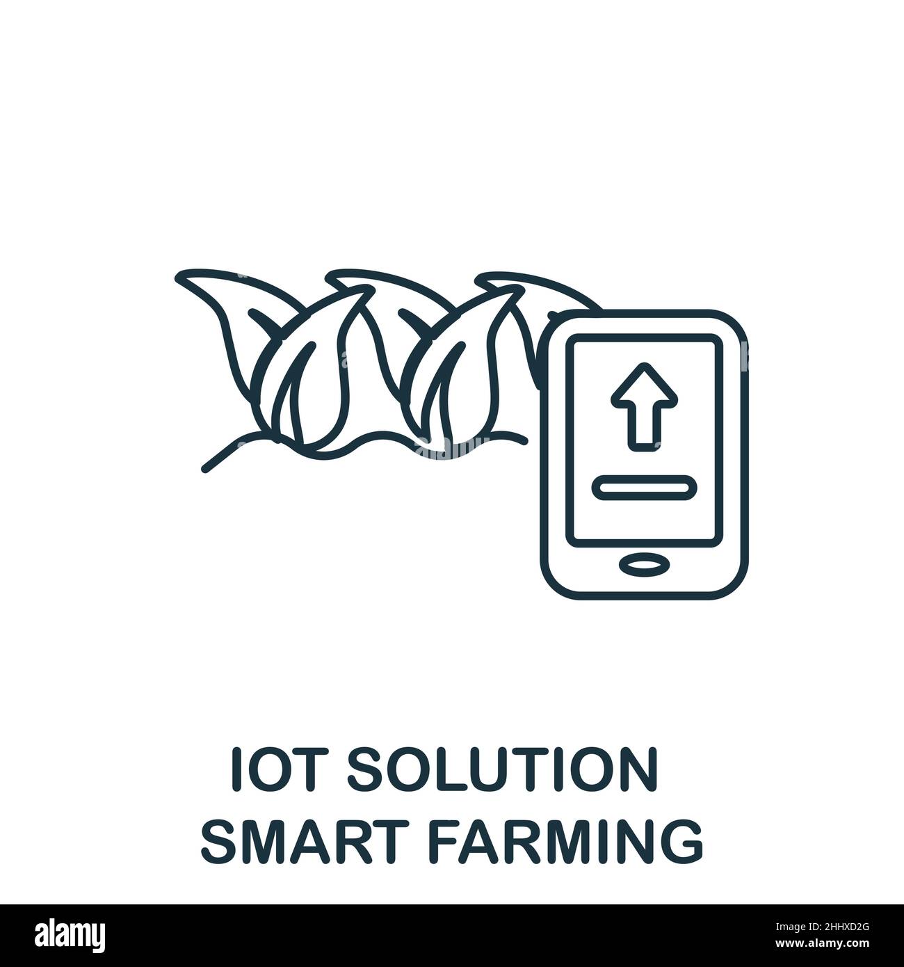 Symbol für intelligente Landwirtschaft. Line Element aus der iot Solution Collection. Linear Smart Farming Icon-Zeichen für Web-Design, Infografiken und mehr. Stock Vektor