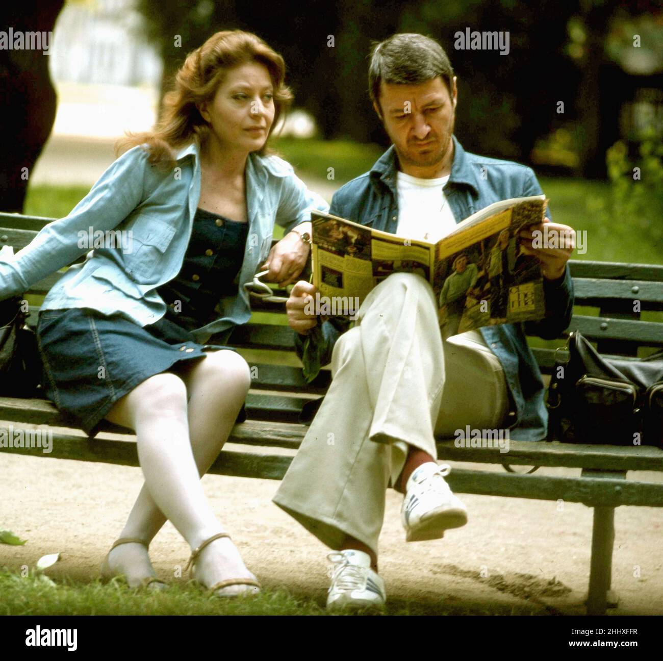 Die rumänischen Schauspieler Gina Patrichi & Stefan Iordache, ca. 1978 Stockfoto