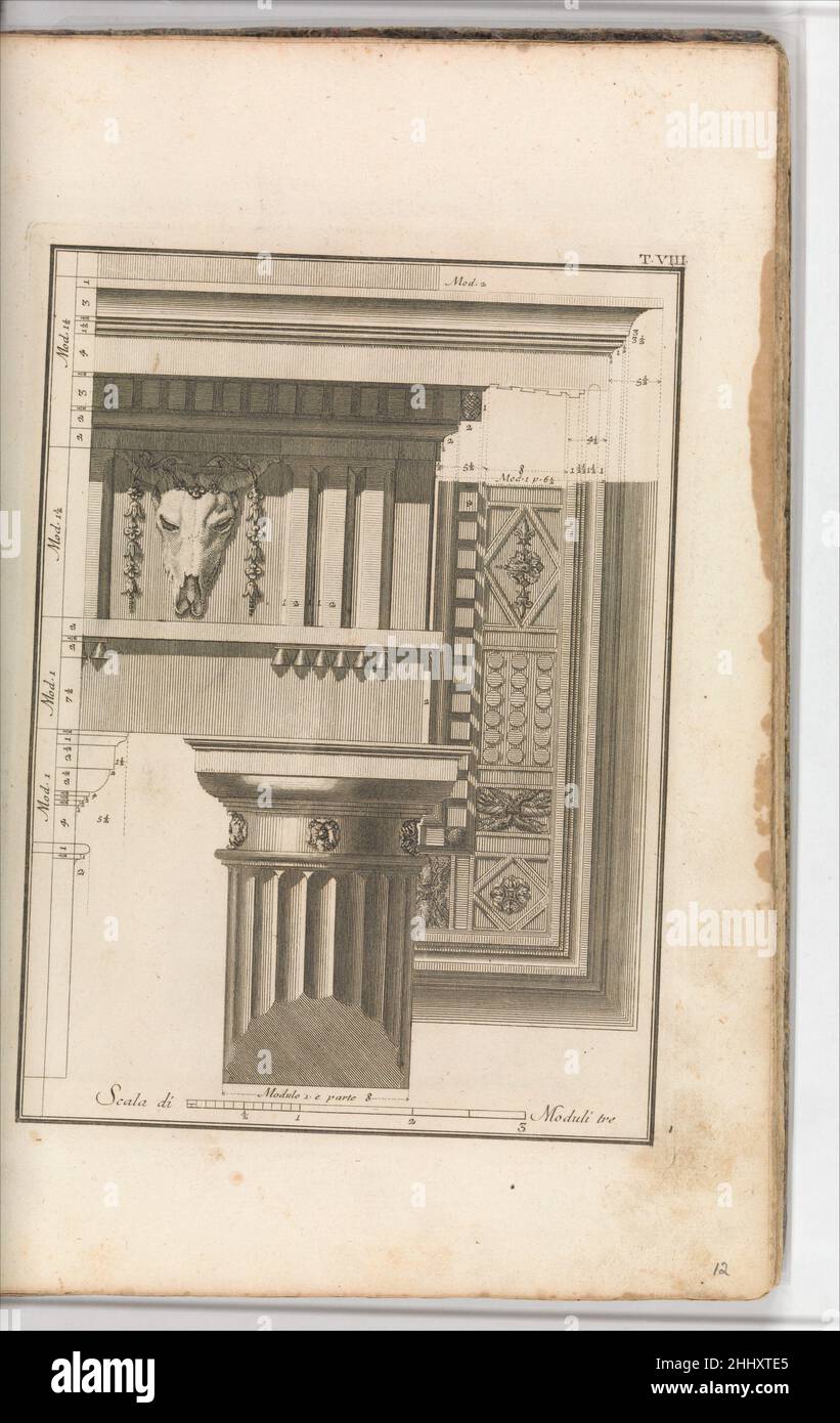 Il Vignola Illustrato Proposto da Giambattista Spampani, e Carlo Antonini 1770 Jacopo [Giacomo] Barozzi da Vignola Italienisch. Il Vignola Illustrato Proposto da Giambattista Spampani, e Carlo Antonini 345000 Stockfoto