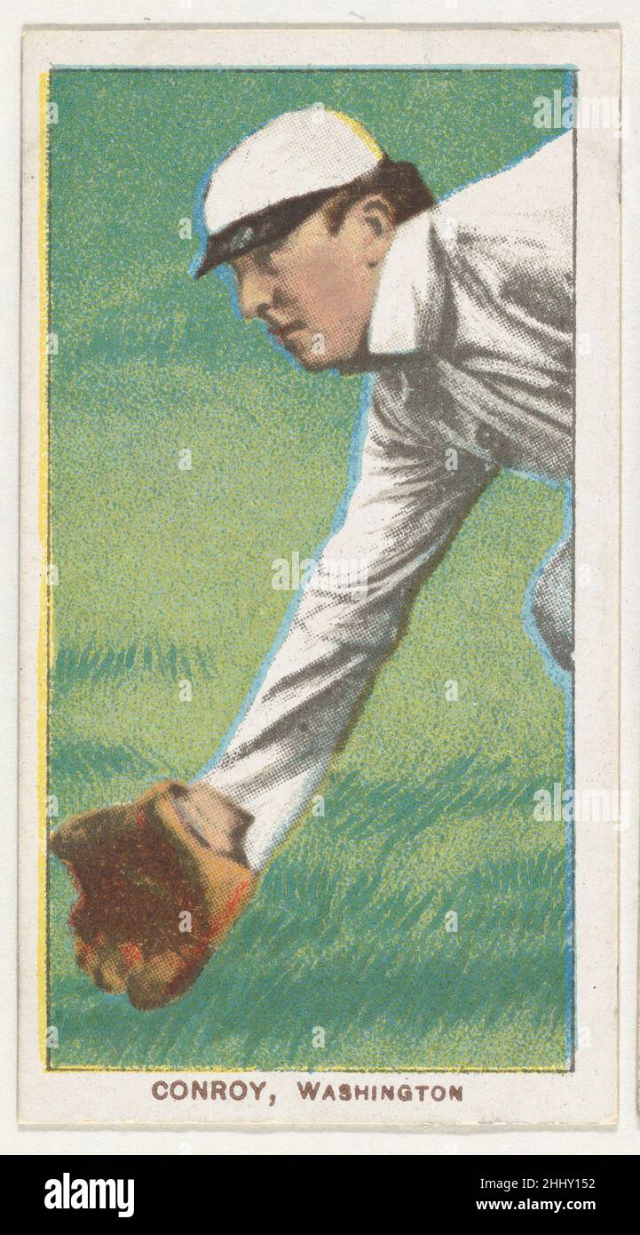 Conroy, Washington, American League, aus der White Border-Serie (T206) für die American Tobacco Company 1909–11, herausgegeben von der American Tobacco Company. Handelskarten aus der White Border-Serie (T206), herausgegeben 1909-11, um sechzehn Marken von Zigaretten und losem Tabak zu bewerben, die von der American Tobacco Company vertrieben werden. Conroy, Washington, American League, aus der White Border Serie (T206) für die American Tobacco Company 413238 Stockfoto