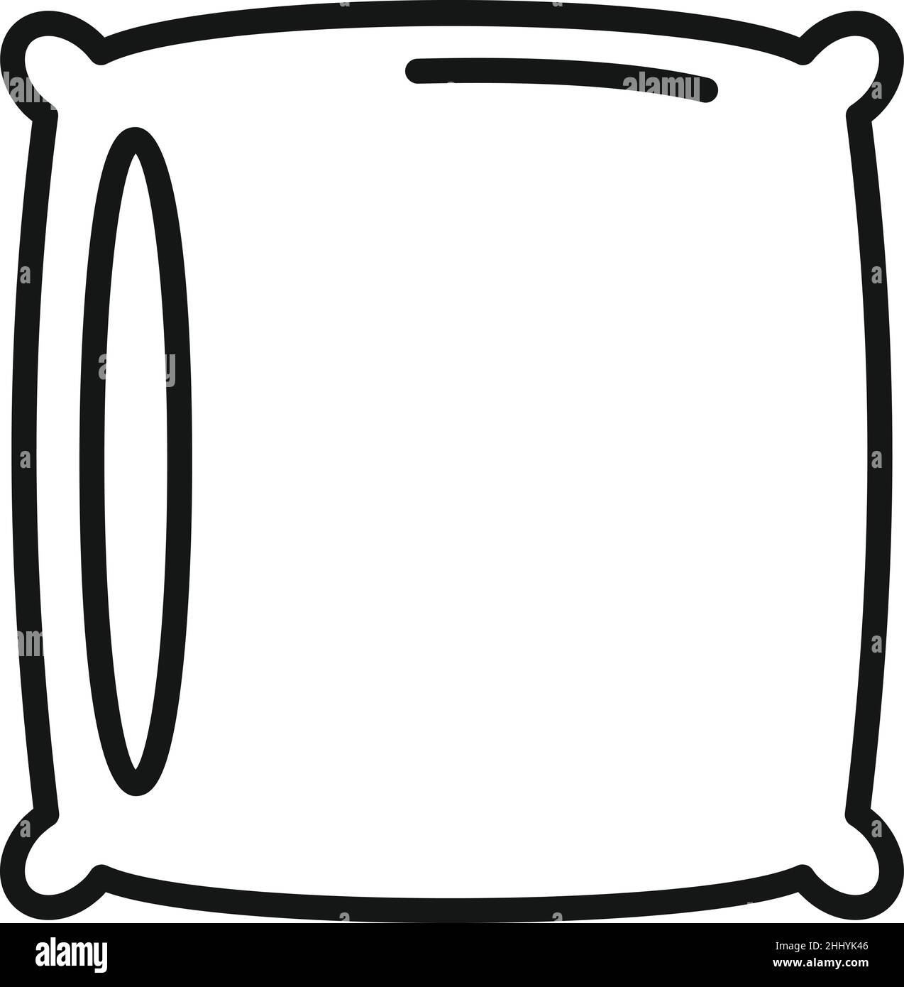 Weiche Kopfkissen Symbol Umriss Vektor. Sportlicher Lifestyle. Gesundes Leben Stock Vektor