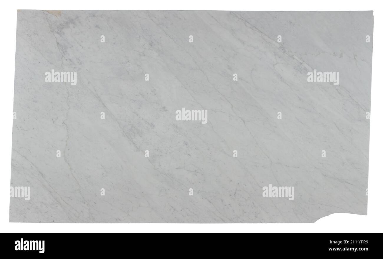Carrara Marmorplatte Super hohe Auflösung 3D Mustermodellierung. Luxuriöse Architektur und Design. Marmo di Luni Alpi Apuane Stockfoto