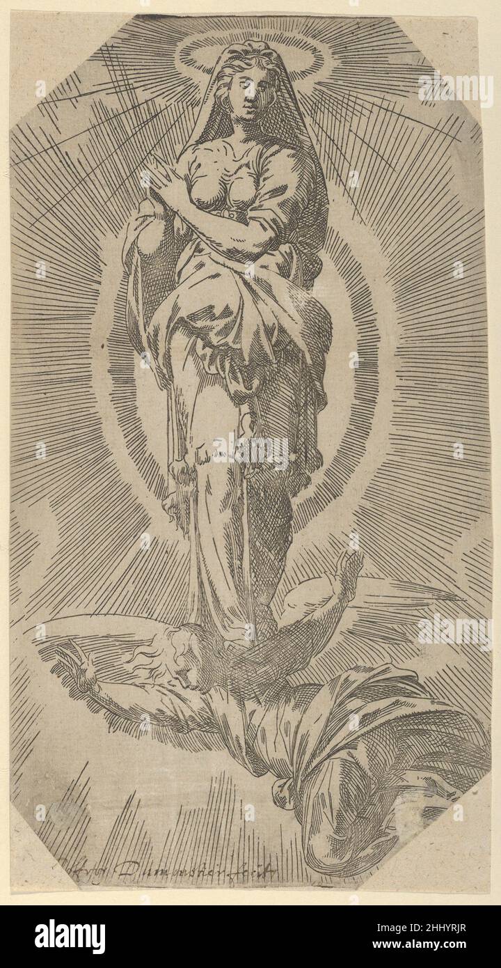 Die Himmelfahrt der Jungfrau Ca. 1535–73 Geoffroy Dumoûtier Französisch. Die Himmelfahrt der Jungfrau 368765 Stockfoto