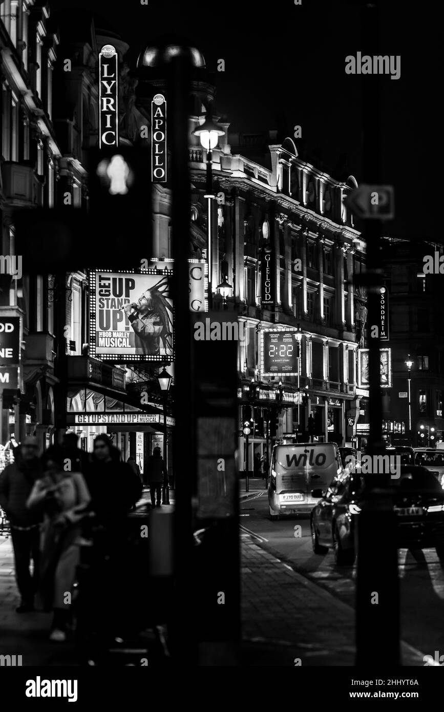 London und das West End eine Neon-Welt Stockfoto