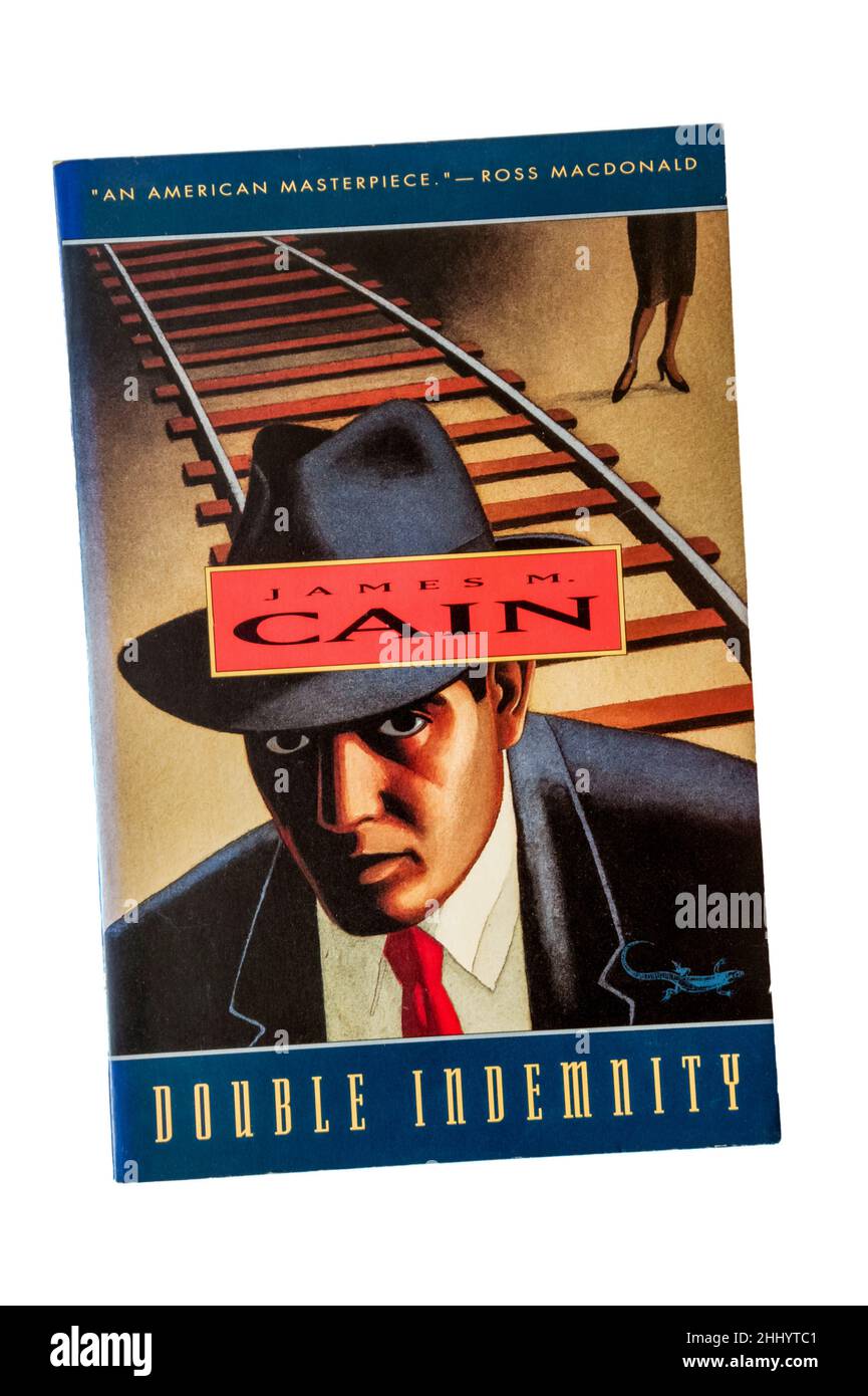 Ein Taschenbuch von Double Indemnity von James M. Cain. Erstveröffentlichung 1943. Stockfoto