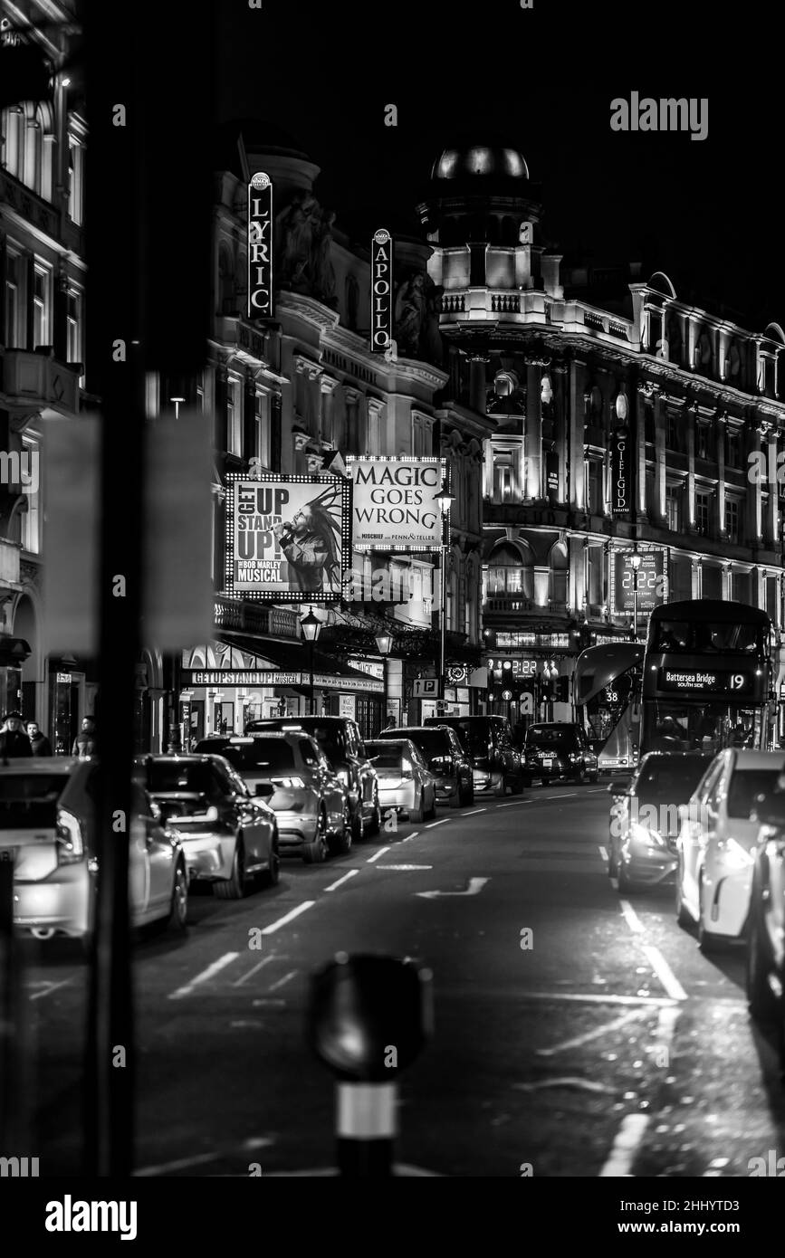 London und das West End eine Neon-Welt Stockfoto