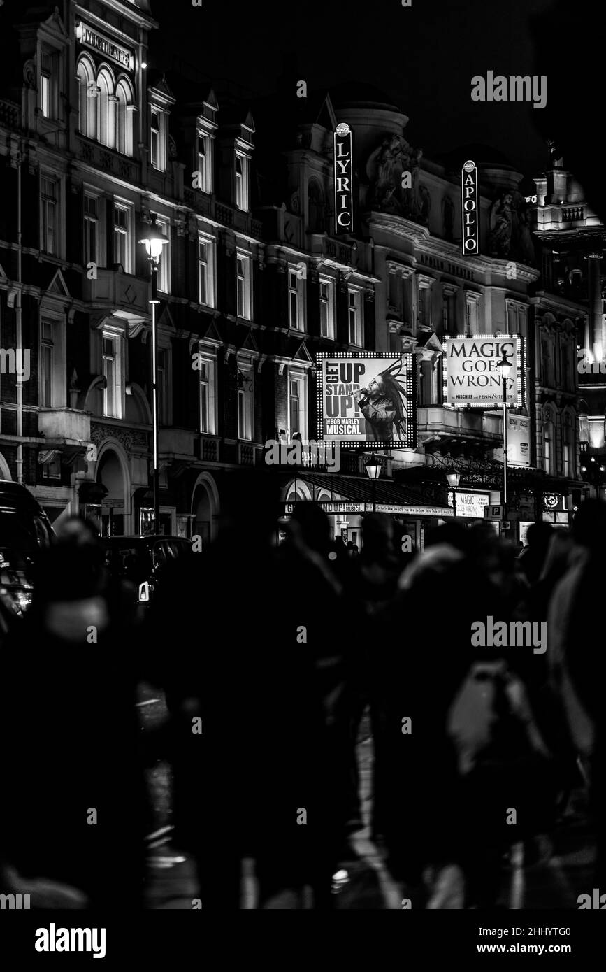 London und das West End eine Neon-Welt Stockfoto