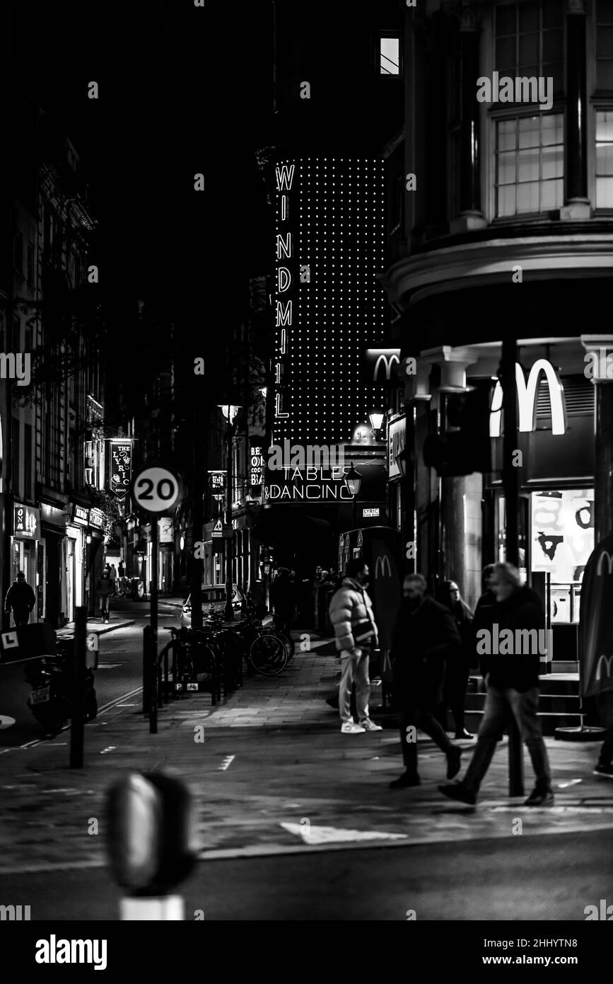 London und das West End eine Neon-Welt Stockfoto
