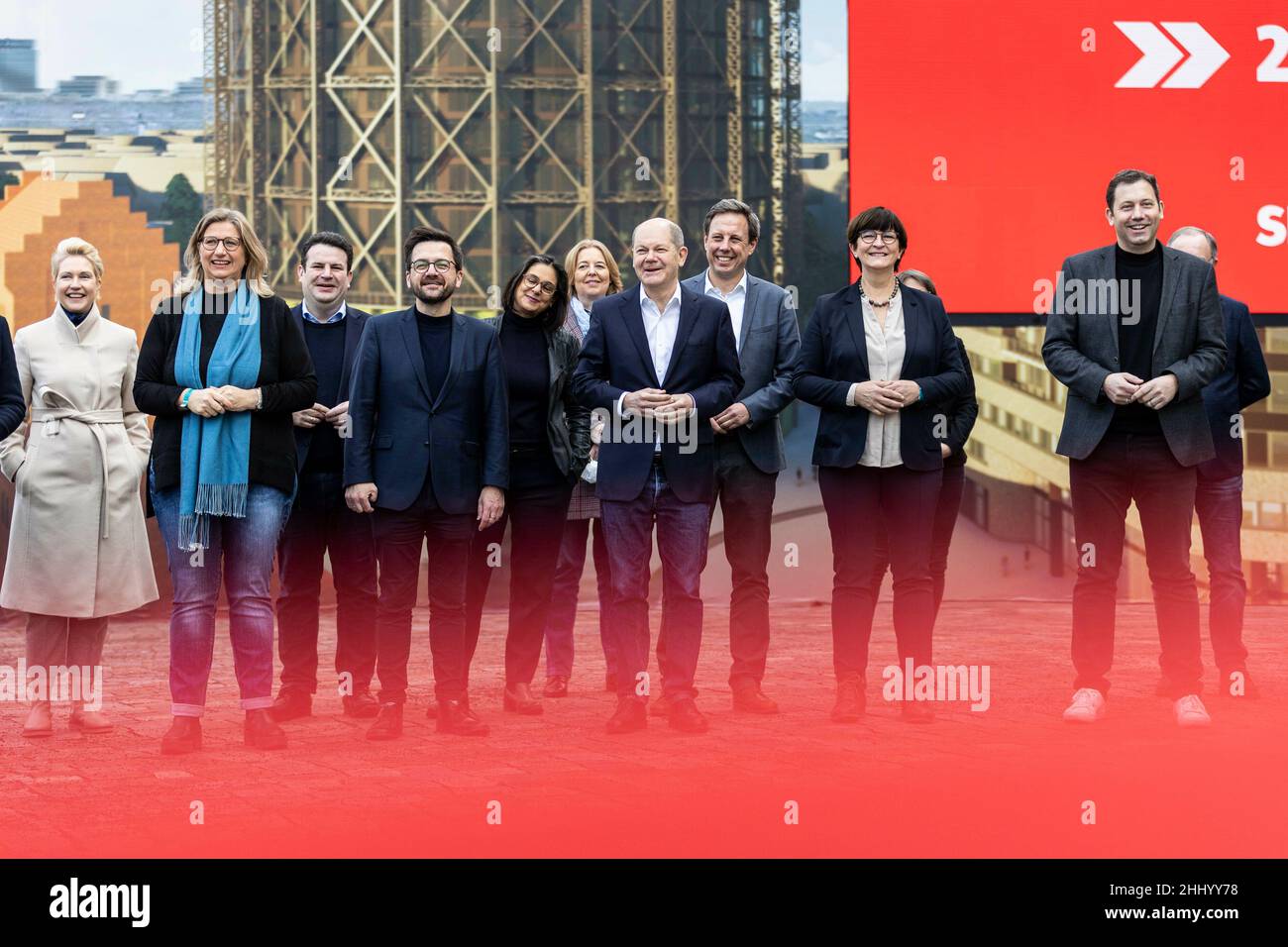 Berlin, Deutschland. 22nd Januar 2022. Jahrestagung der SPD in Berlin, 22nd. Januar 2022. Kredit: dpa/Alamy Live Nachrichten Stockfoto