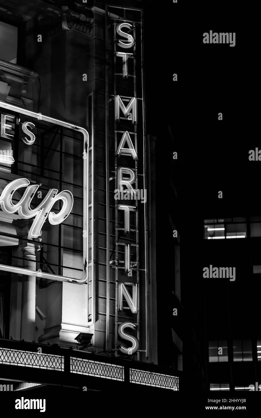 London und das West End eine Neon-Welt Stockfoto