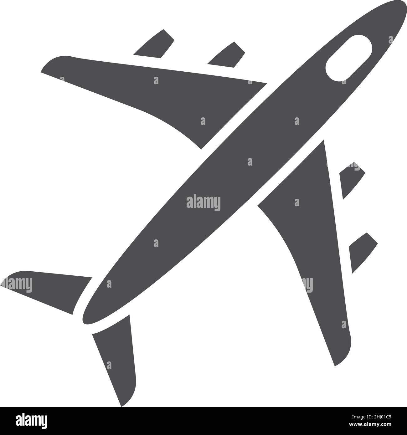 Ebenensymbol. Flughafenschild. Flugsymbol Stock Vektor