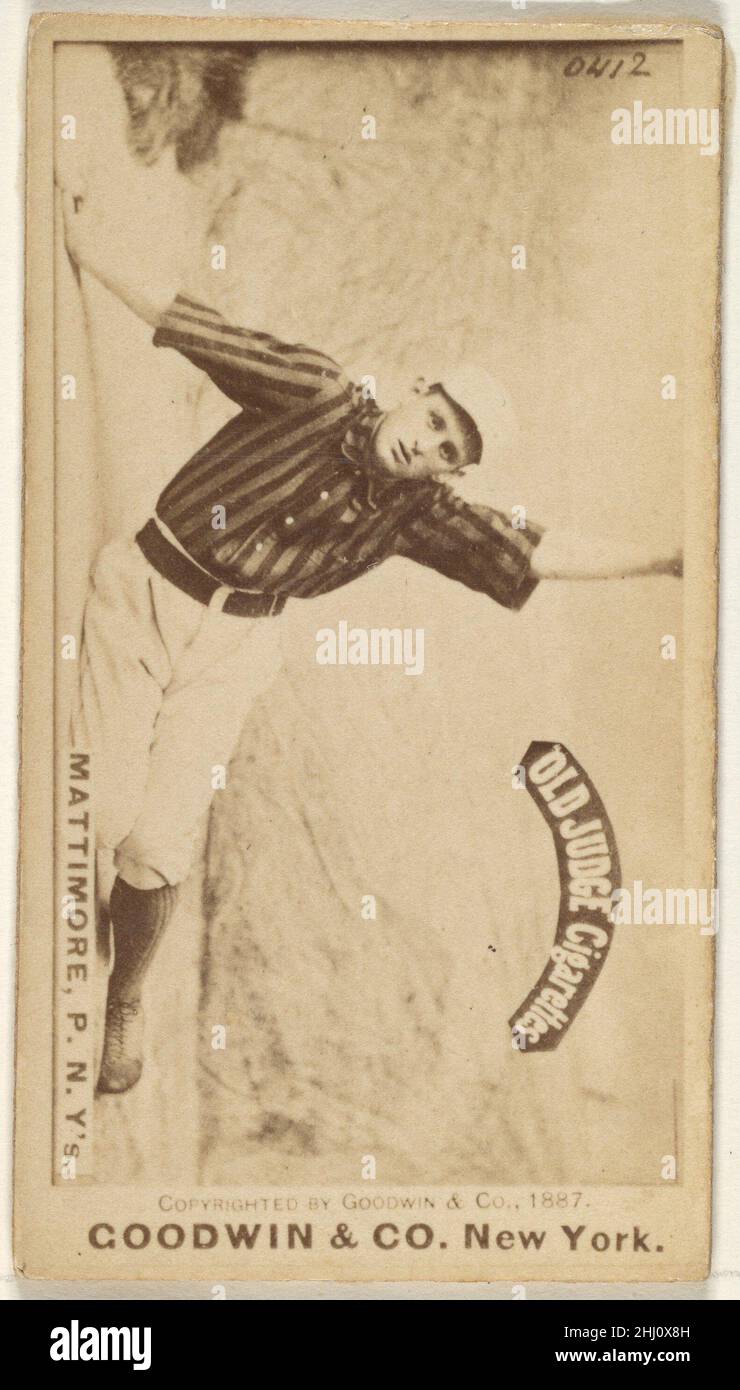 Michael 'Mike' Joseph Mattimore, Pitcher, New York, aus der Old Judge