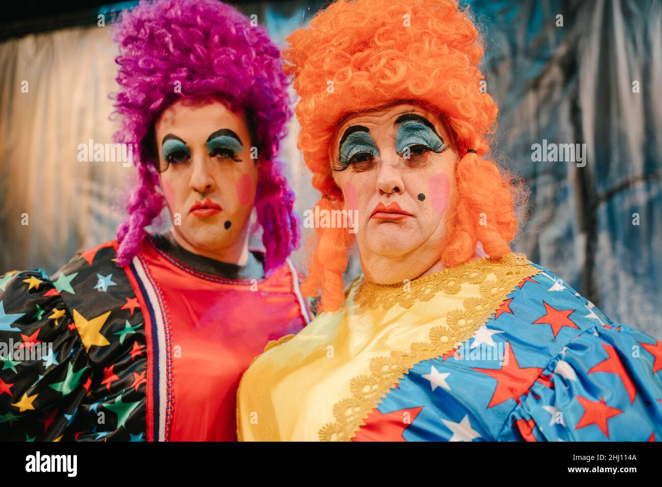 Panto dames Stockfoto