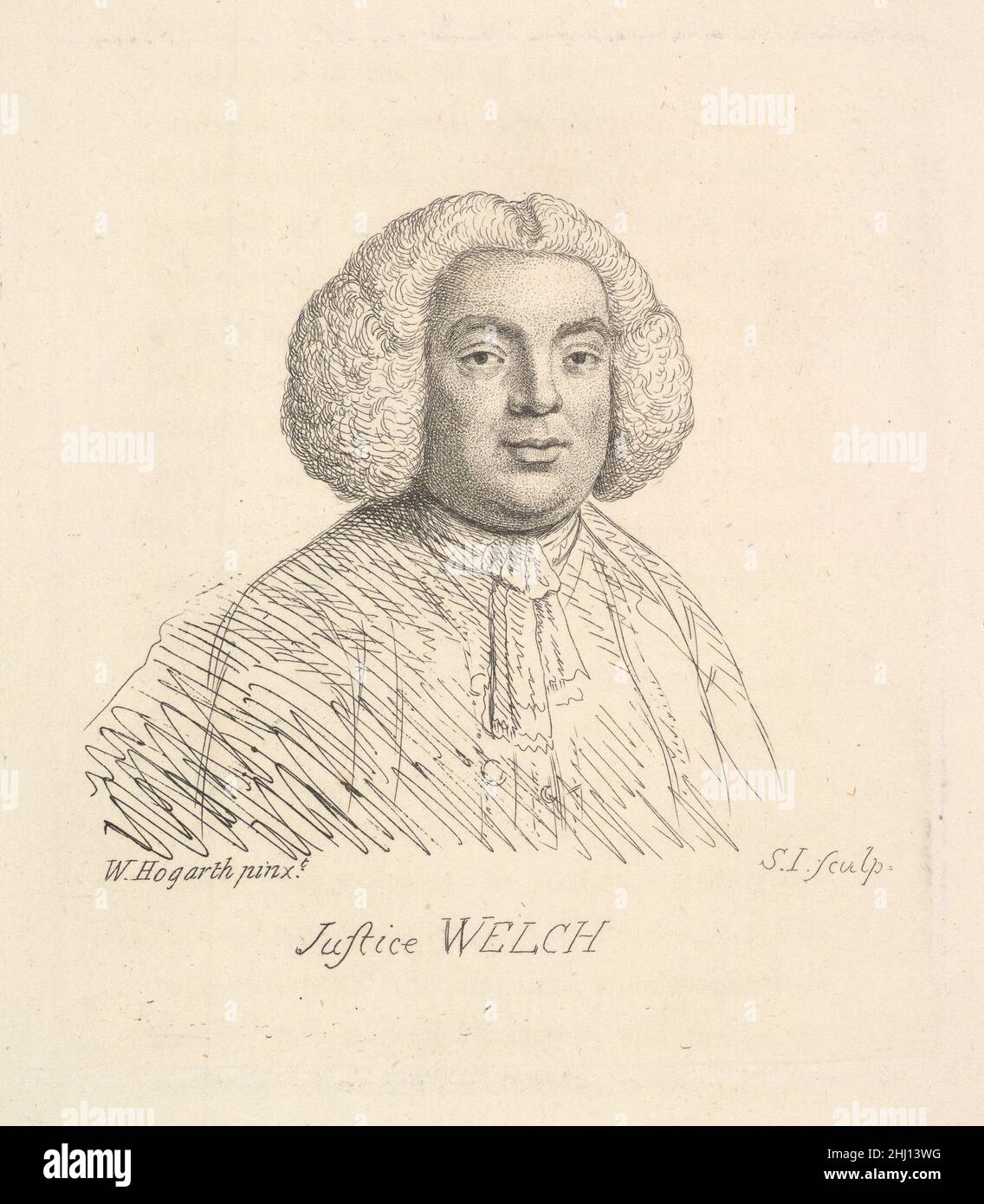 Justice Welch 1794 nach William Hogarth British. Justice Welch 416875 Stockfoto