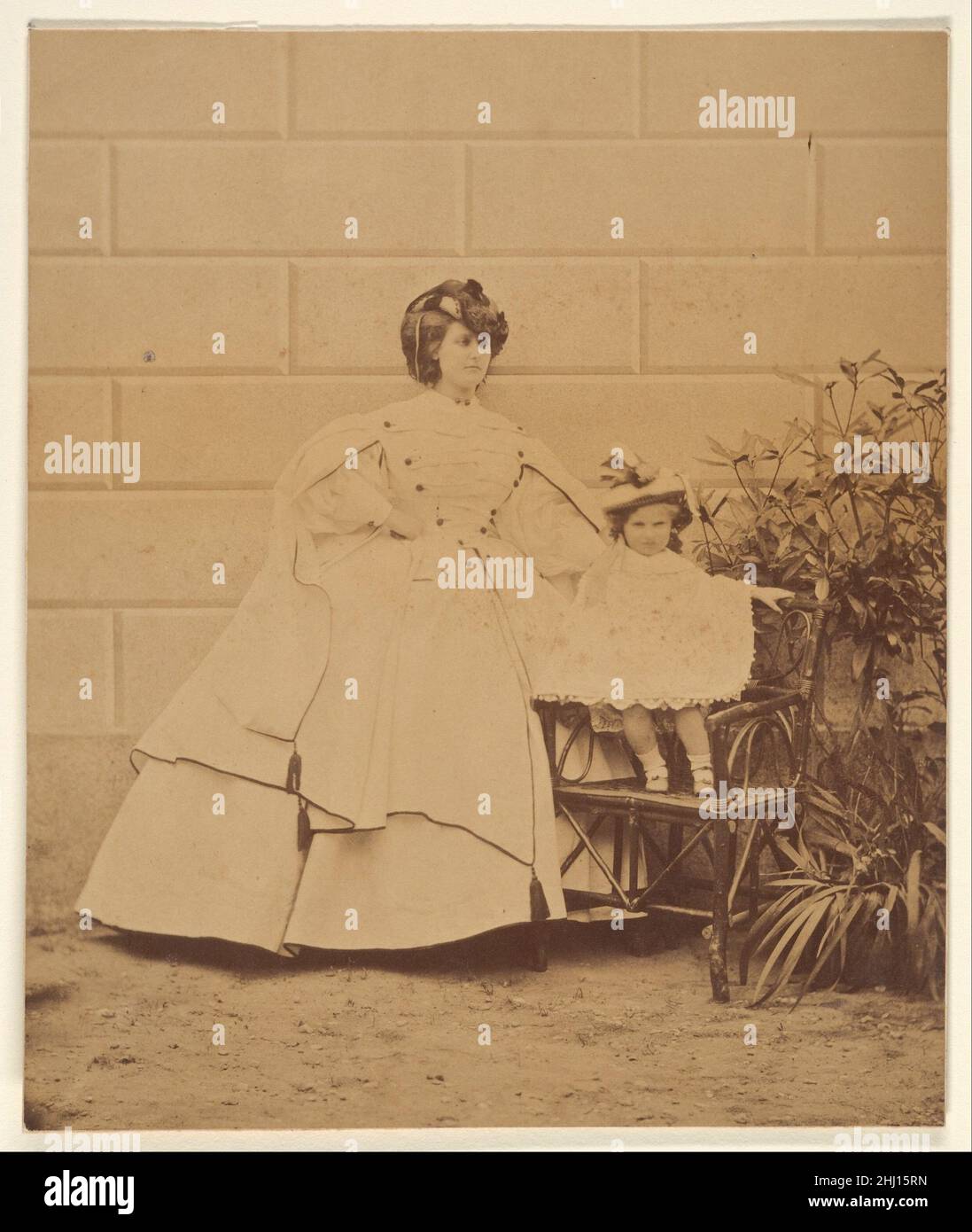 La Colombe et le Tigre 1860s Pierre-Louis Pierson Französisch. La Colombe et le Tigre 261387 Stockfoto