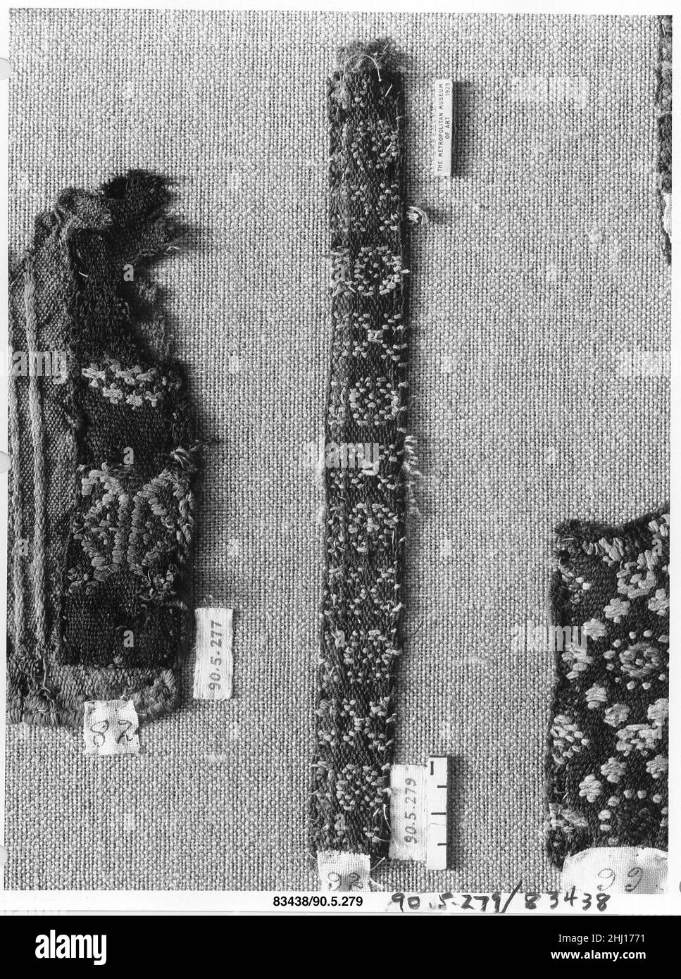 Textile Fragment 5th–6th Jahrhundert. Textile Fragment 443765 Stockfoto