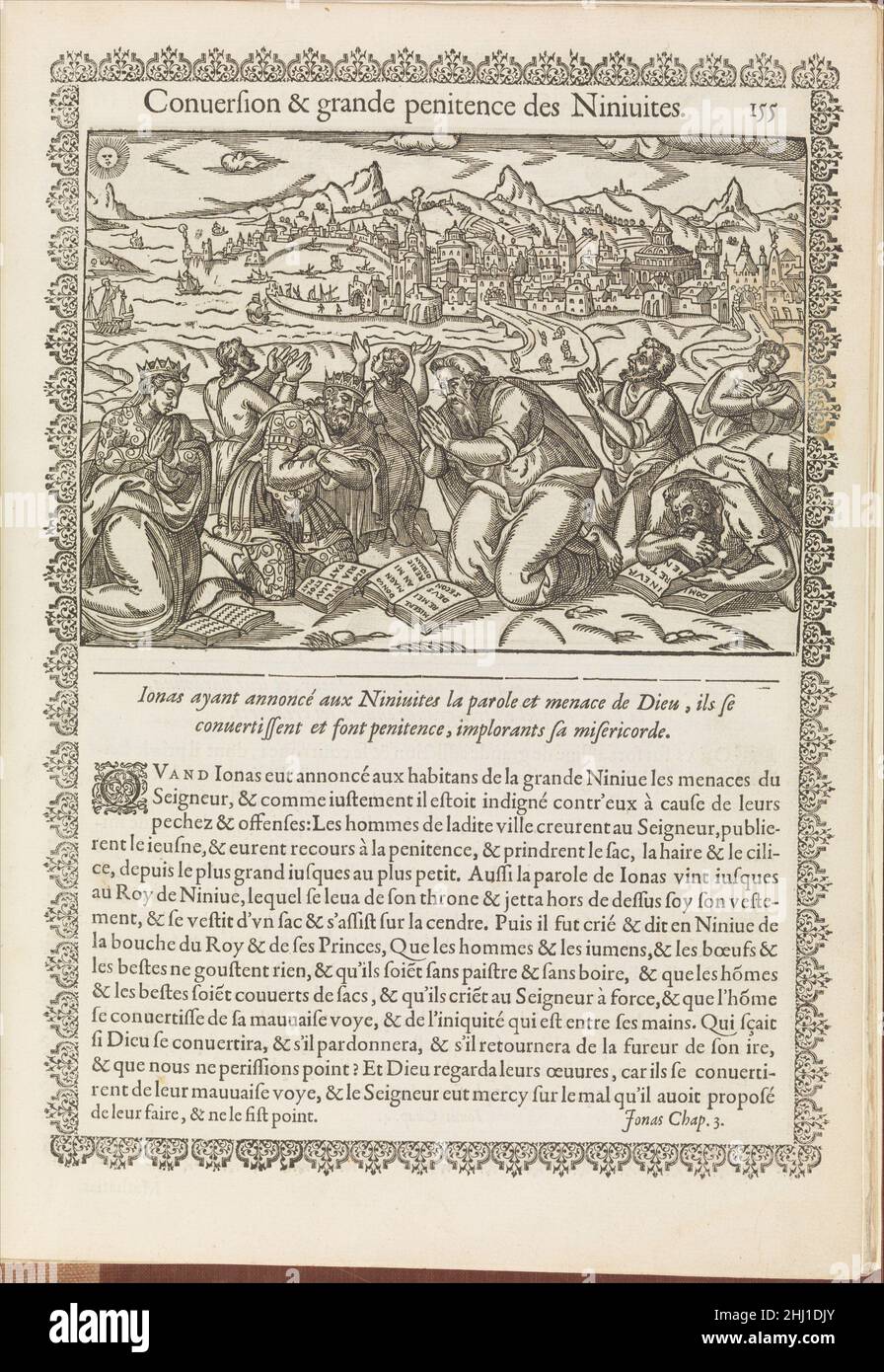 Zahlen Historiques du Vieux Testament 1614 zugeschrieben Jean Cousin der jüngeren Französisch. Zahlen Historiques du Vieux Testament 346028 Stockfoto