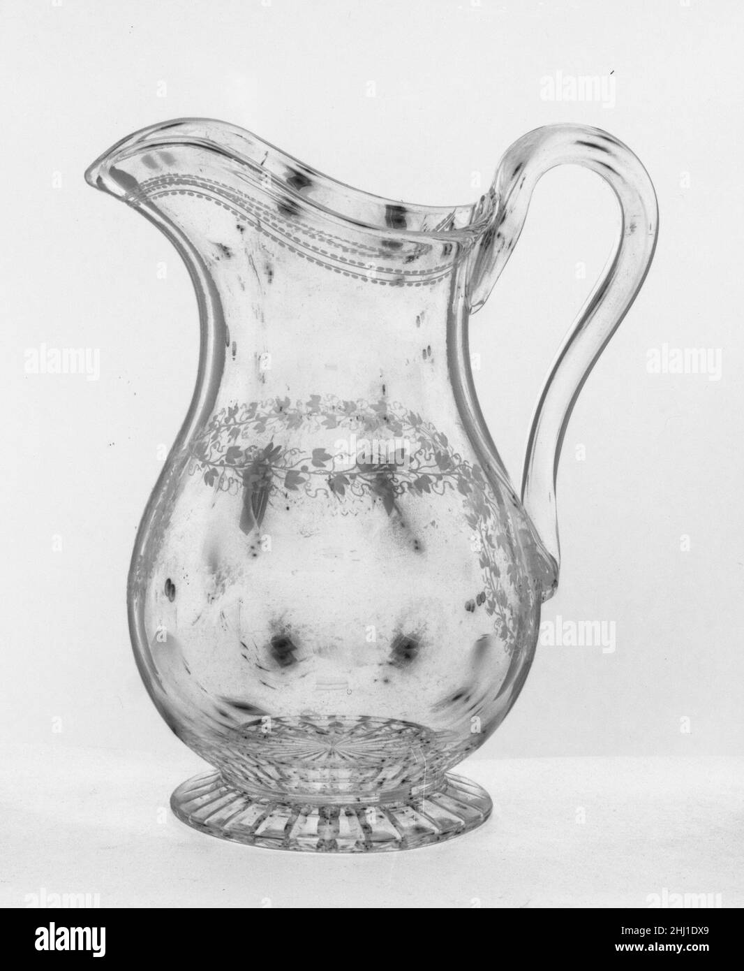 Pitcher ca. 1867 Boston & Sandwich Glass Company. Pitcher 5774 Stockfoto