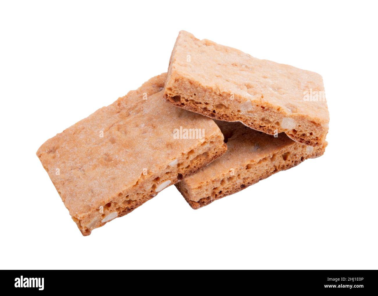 Schweizer Basilikum Lebkuchen auf dem weißen isoliert Stockfoto