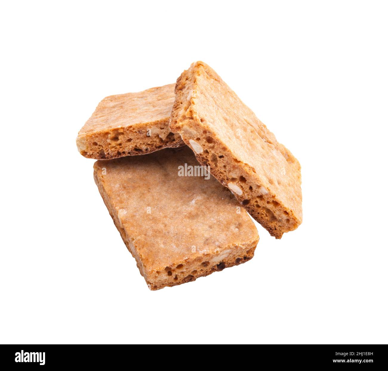 Schweizer Basilikum Lebkuchen auf dem weißen isoliert Stockfoto