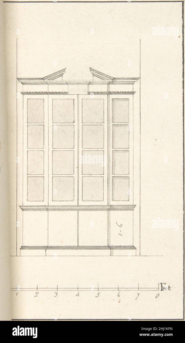 Bücherregal Anfang bis Mitte des 18th. Jahrhunderts nach Robert Morris British. Bücherregal Für Frühstück 363886 Stockfoto