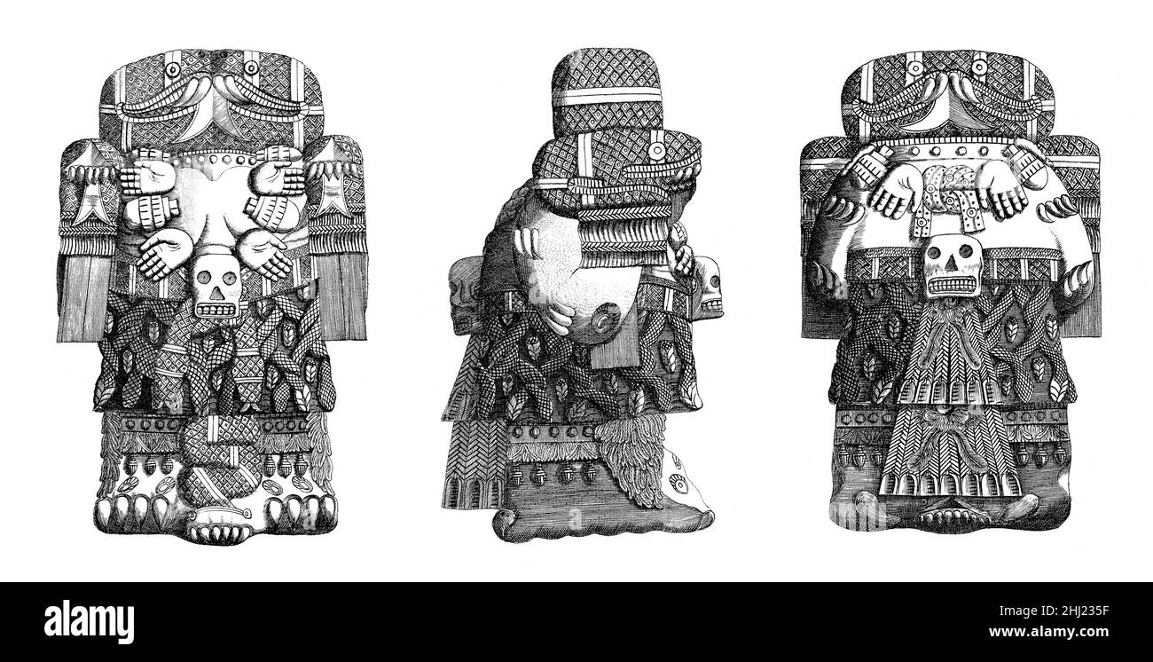 Die Coatlicue-Statue Stockfoto