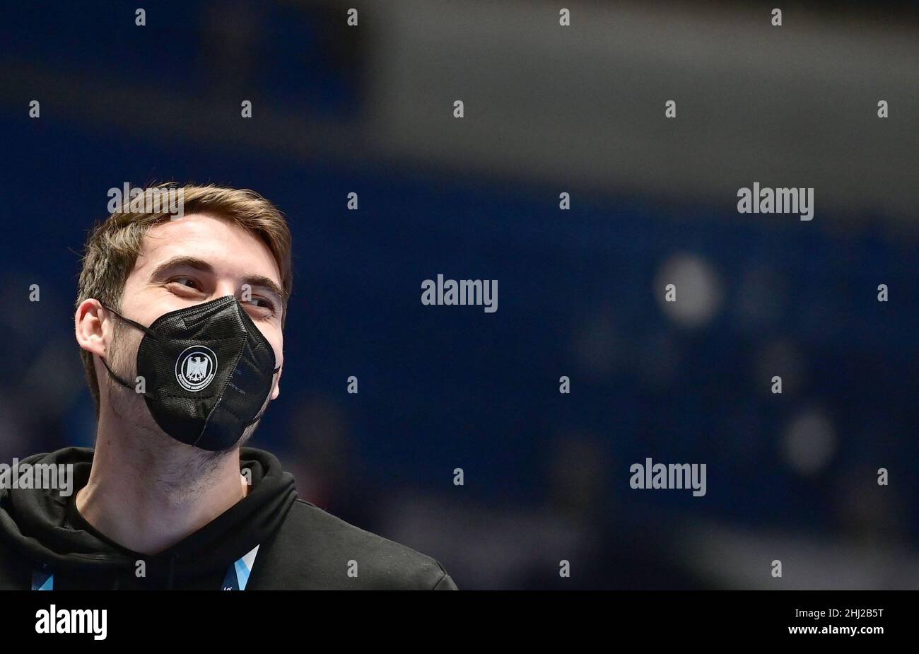 Bratislava, Slowakei. 25th Januar 2022. Handball-Europameisterschaft, Deutschland - Russland, Main Round, Gruppe 2, Matchday 4. Hendrik Wagner aus Deutschland. Quelle: Marijan Murat/dpa/Alamy Live News Stockfoto