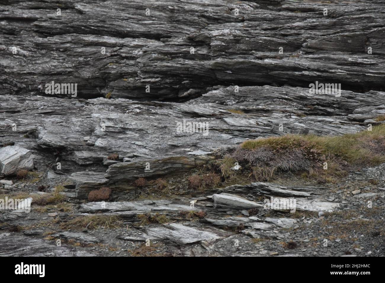 , Meer und Felsen trearddur Bay, anglesey, heilige Insel, nordwales, großbritannien Stockfoto