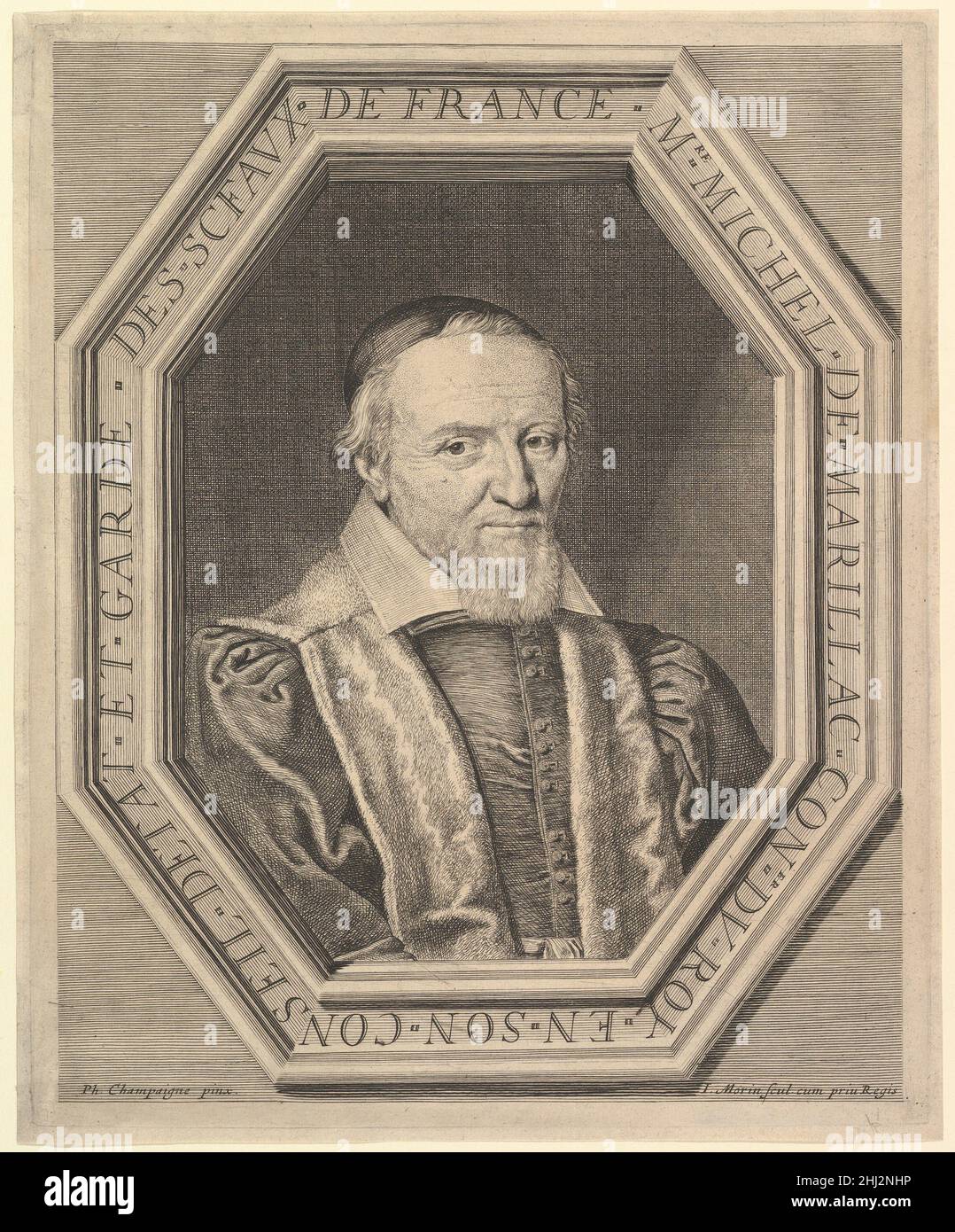 Michel de Marillac, Conseiller d'Etet et Garde des sceaux 17th Jahrhundert Jean Morin Französisch. Michel de Marillac, Conseiller d'Etet et Garde des sceaux 369234 Stockfoto