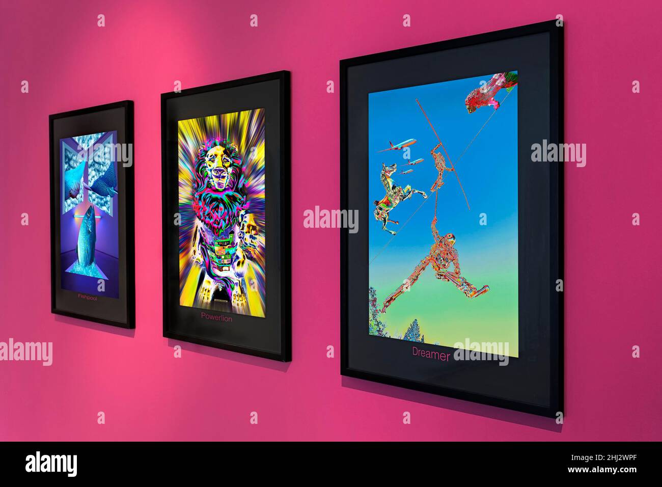 Popposter, eigene Produktion, M. Bail Stockfoto