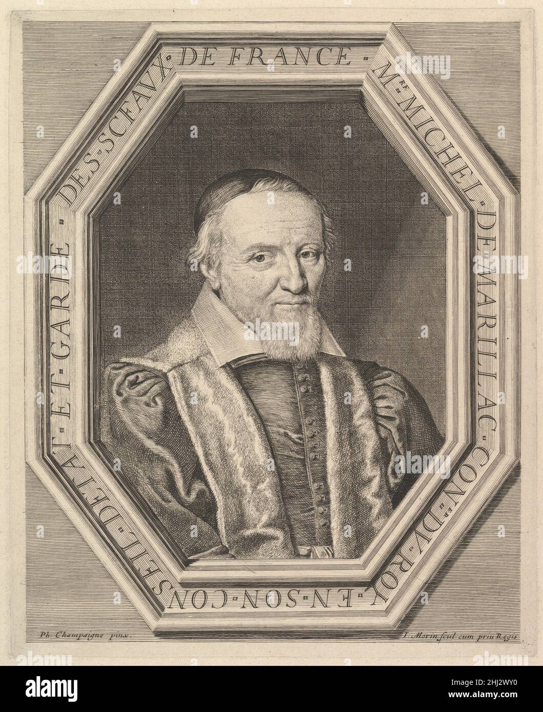 Michel de Marillac, Conseiller d'Etet et Garde des sceaux Jean Morin Französisch. Michel de Marillac, Conseiller d'Etet et Garde des sceaux 369233 Stockfoto