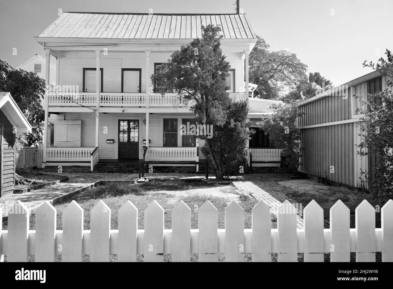Erstes privates Krankenhaus in Key West, Florida, FL, USA. Das Krankenhaus wurde von den Vereinigten Staaten in das National Register of Historic Places aufgenommen Stockfoto