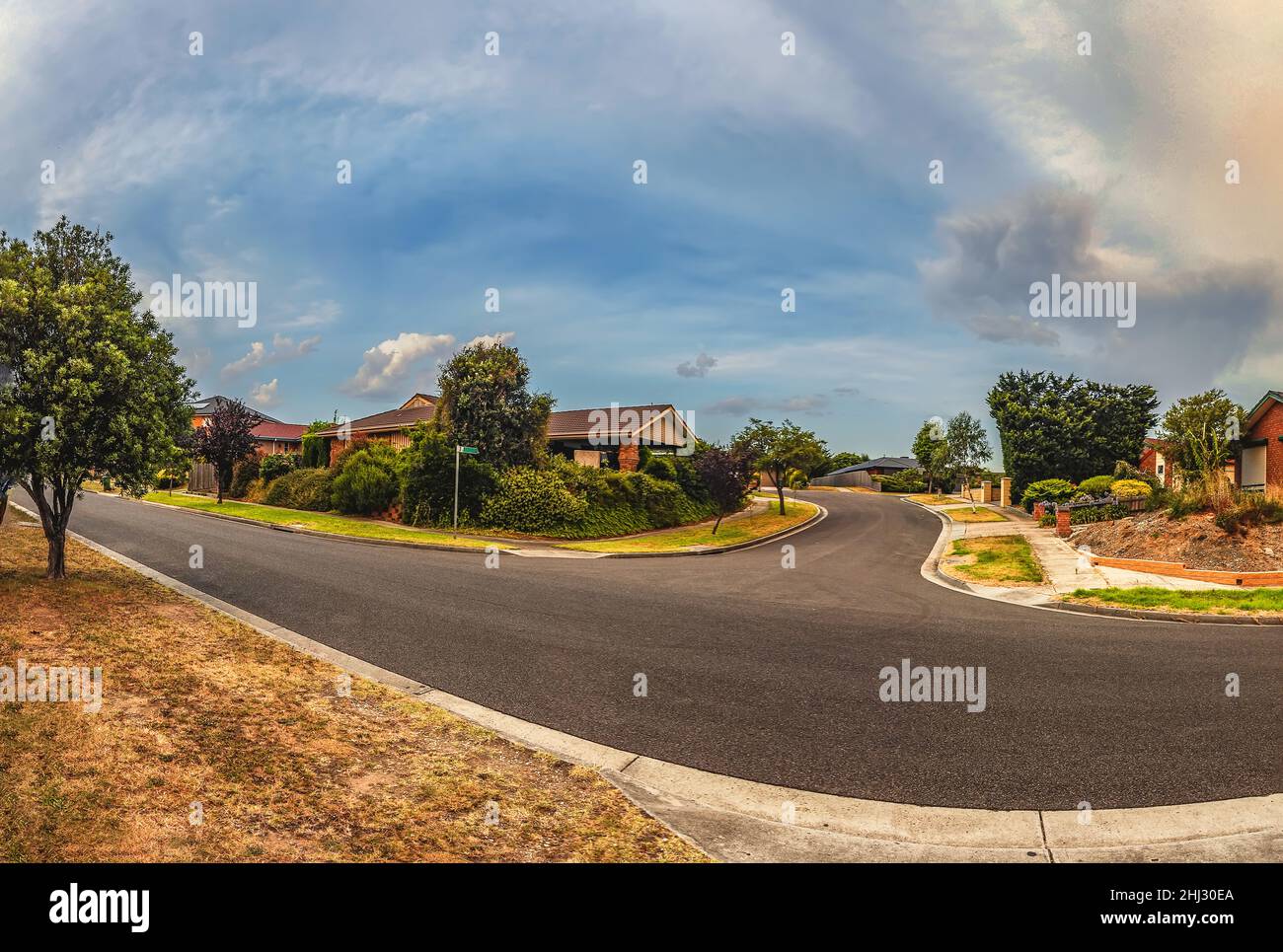 Hallam. Melbourne, Victoria, Australien. 01/17/2014. Hallam ist ein Vorort von Melbourne, Victoria, Australien, 34 Kilometer südöstlich von Melbournes Hauptgeschäftsviertel. Stockfoto