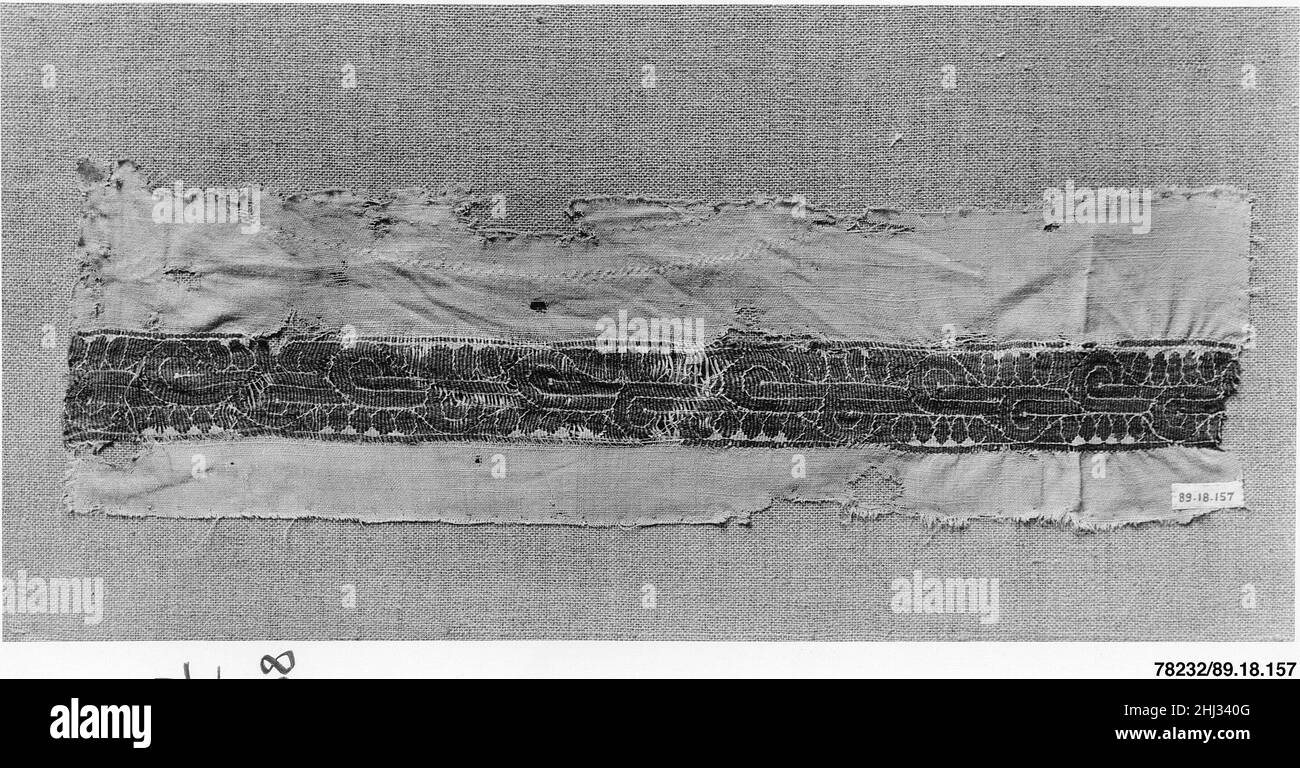 Textile Fragment 3rd–4th Jahrhundert. Textile Fragment 443362 Stockfoto