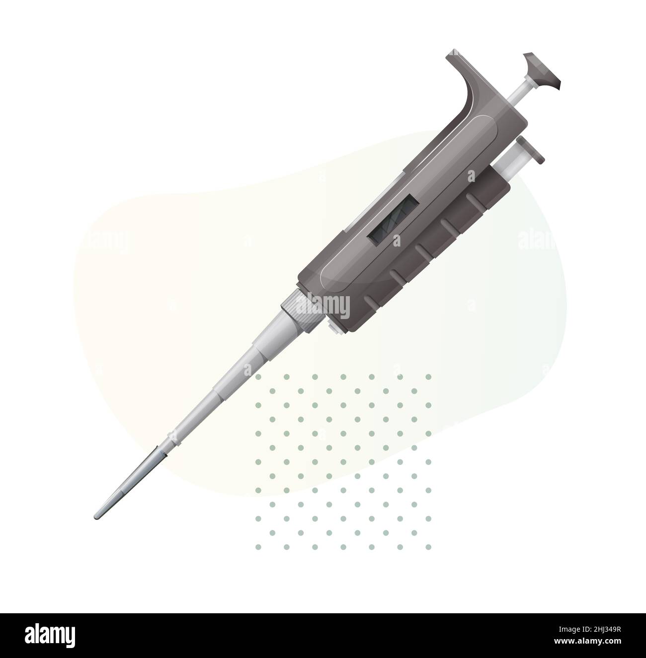 Mikropipette - PCR-Testlabor - Abbildung als EPS 10-Datei Stock Vektor