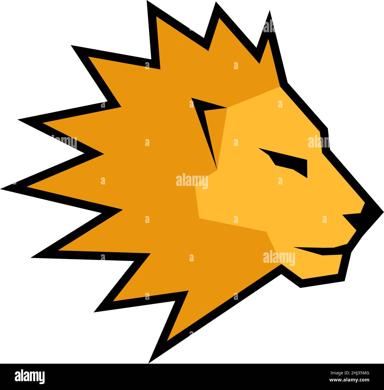 Gesicht Löwe Stock Vektor