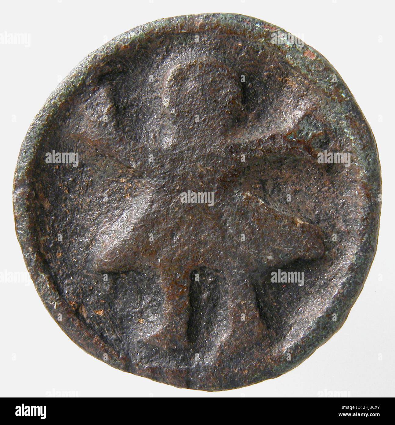 Disk Brooch 8th–9th Century Merovingian. Festplattenbrosche 466216 Stockfoto