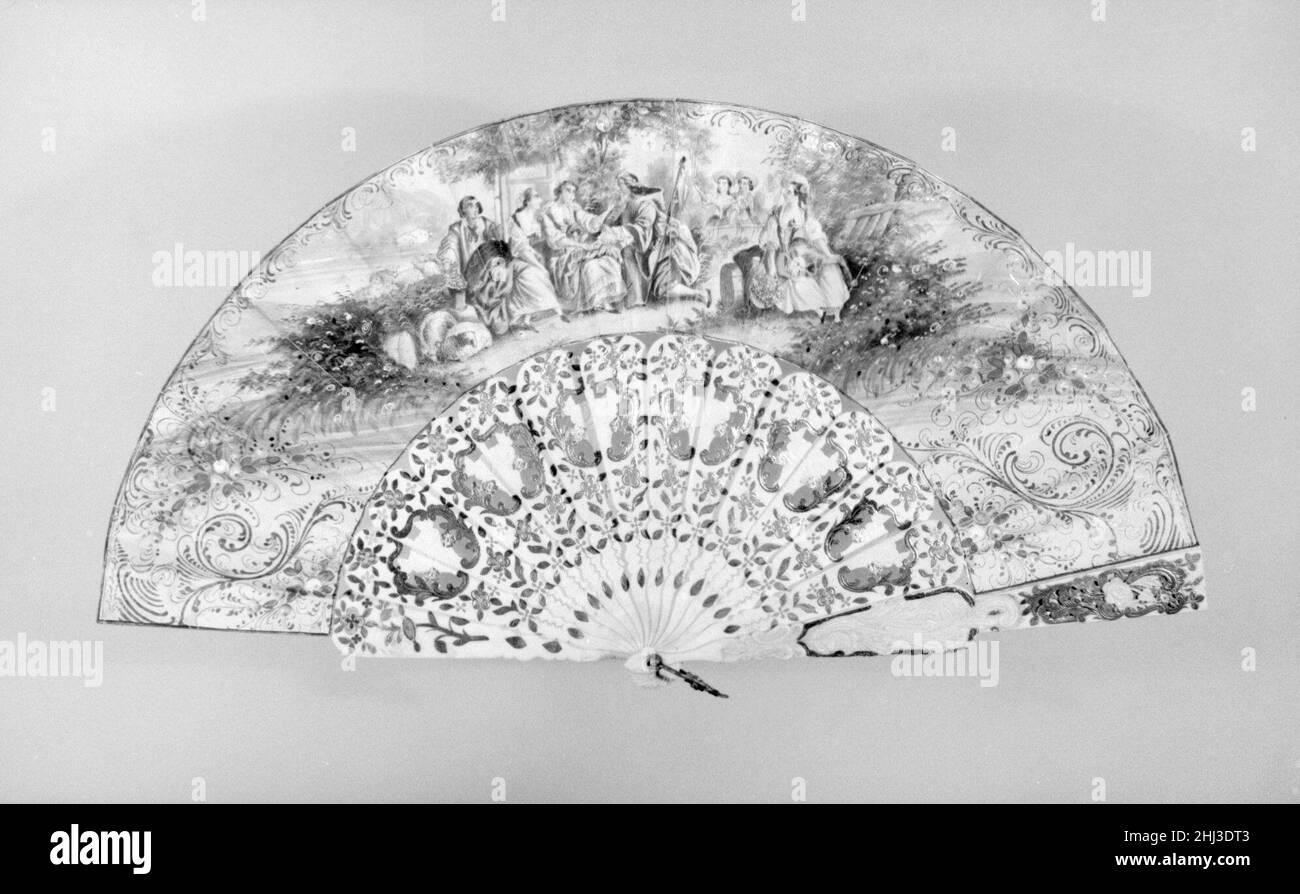 Fan Mitte des 19th. Jahrhunderts Französisch. Lüfter 209779 Stockfoto