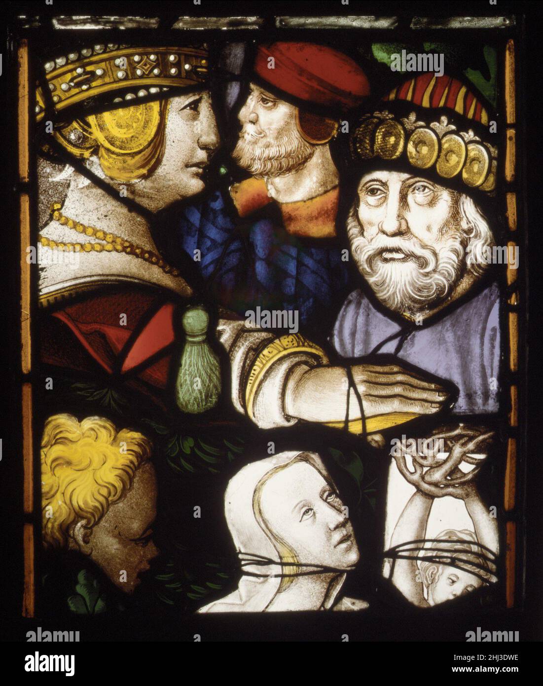 Platte ca. 1520–50 und später Flämisch. Panel 206901 Stockfoto