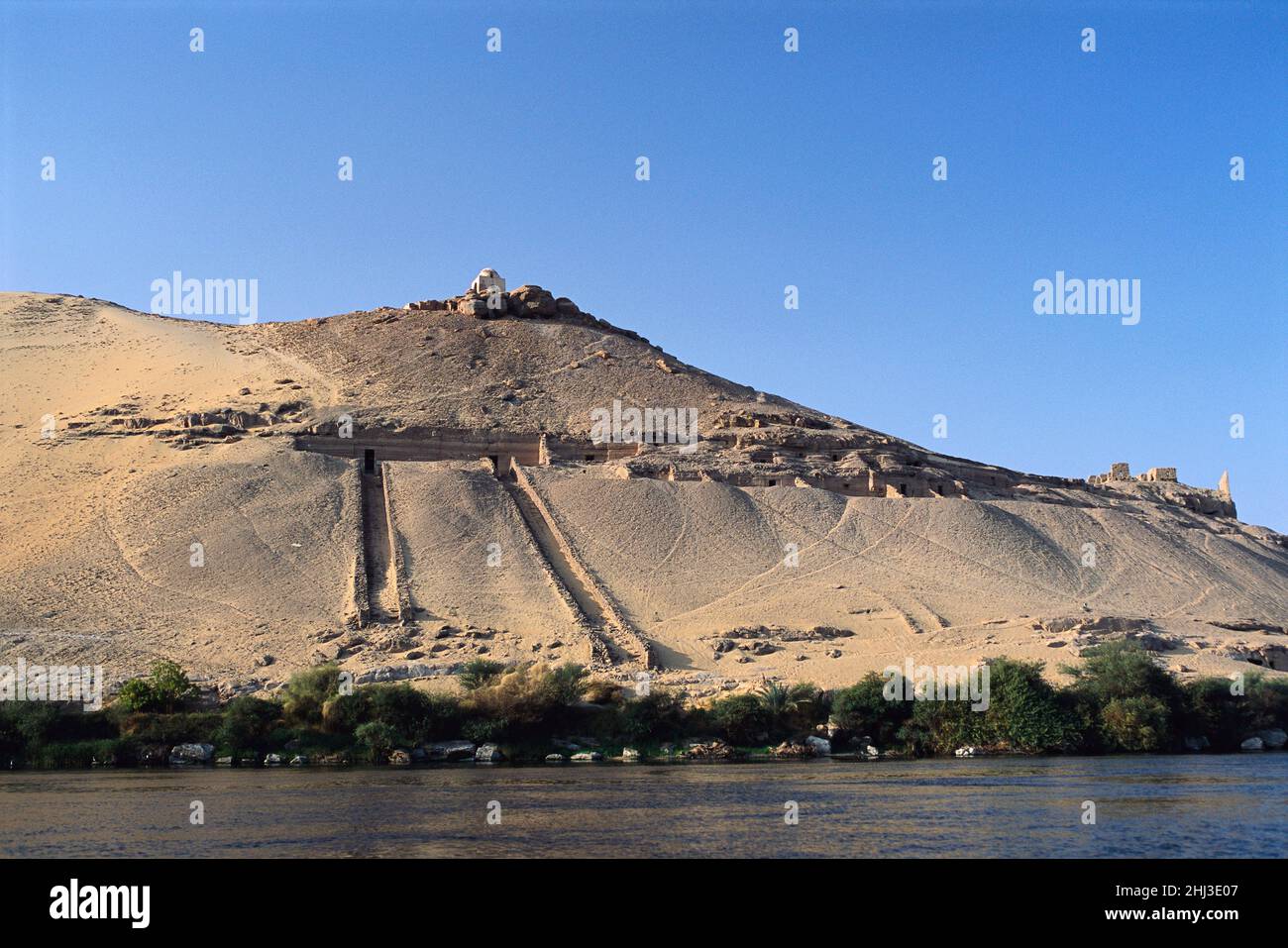 Gräber der Adligen, Assuan, Ägypten Stockfoto