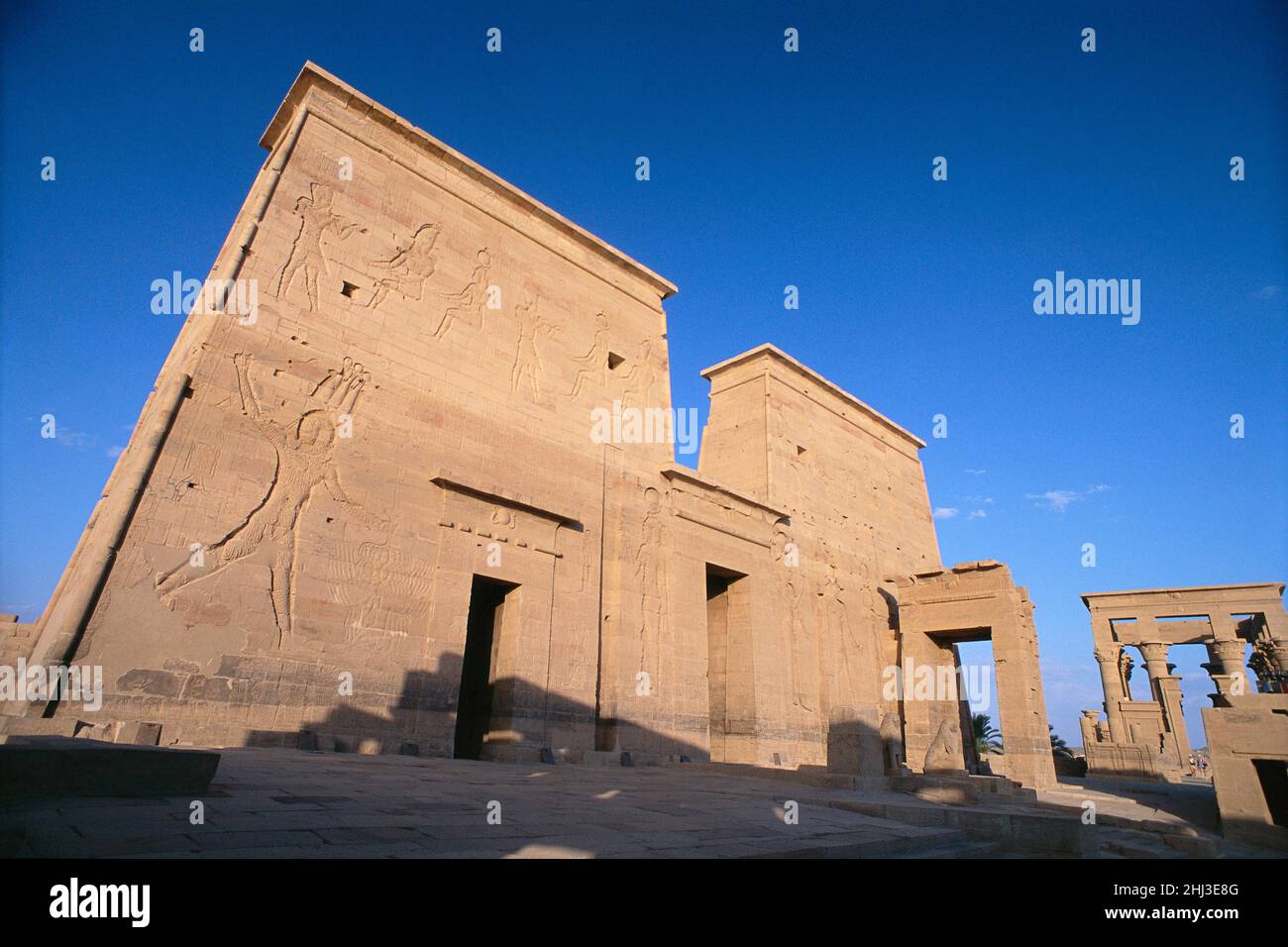 Tempel von Philae, Assuan, Ägypten Stockfoto
