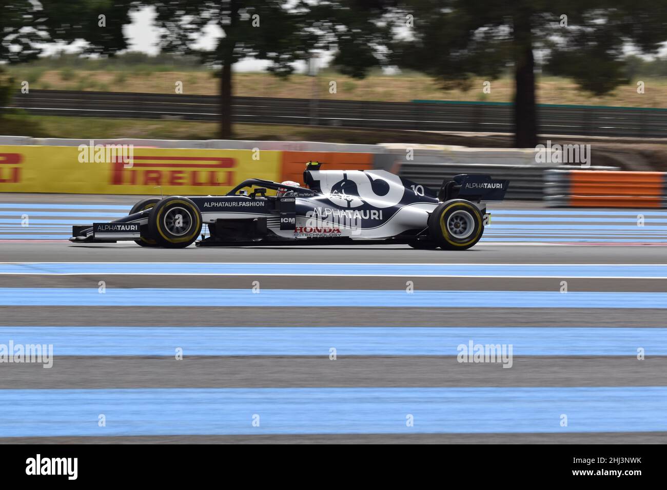 Pierre Gasly beim Grand prix von Frankreich auf der Rennstrecke von Paul Ricard Stockfoto