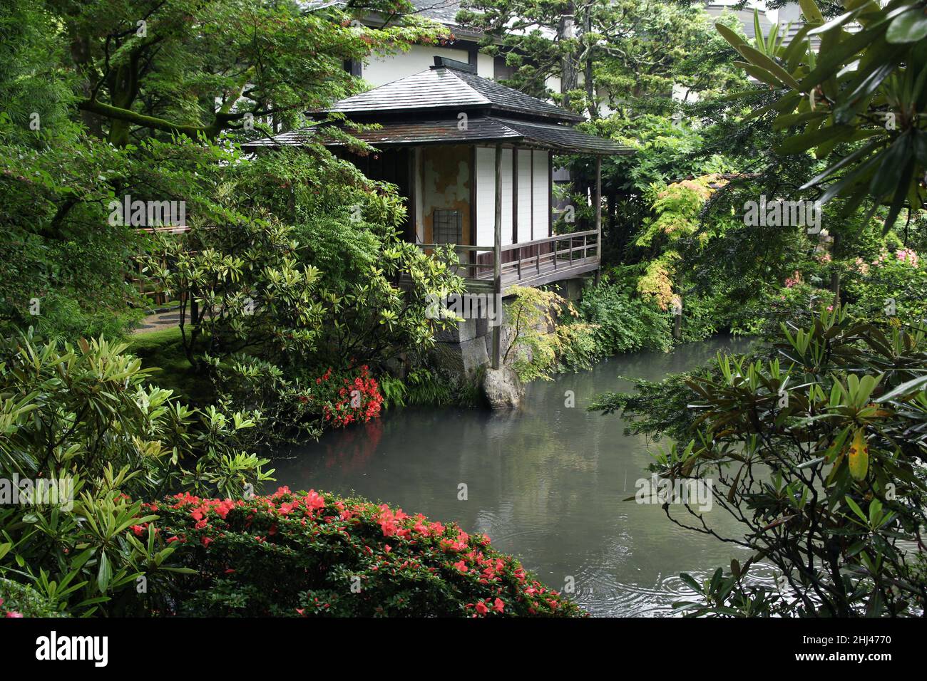 Extravaganter japanischer Garten „Shoyo-en“ in Nikko, Japan Stockfoto