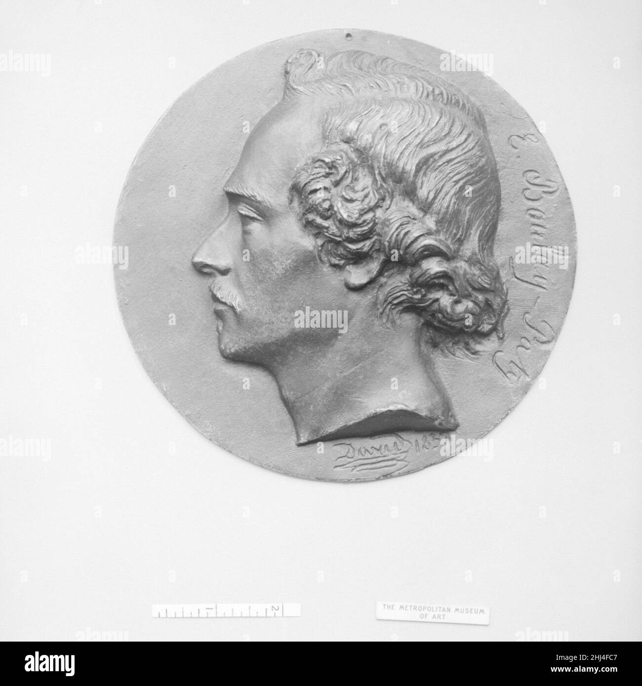 Evariste Boulay-Paty (1804–1864), französischer Dichter 1847 Pierre Jean David d'Angers Französisch Pierre-Jean David d'Angers war der produktivste und einer der bedeutendsten französischen Bildhauer der ersten Hälfte des 19. Jahrhunderts. Während seiner fast fünfzigjährigen Karriere (1819–1856) blieb David seiner Überzeugung treu, dass skulpturale Denkmäler, die den Leistungen großer Männer und Frauen gewidmet sind, die Größe eines Volkes am dauerhaftesten und lebhaftesten zum Ausdruck bringen. Er suchte kontinuierlich Aufträge für Denkmäler, die historische und zeitgenössische Persönlichkeiten darstellen, die er bewunderte, um ihre Fortsetzung zu begehen Stockfoto