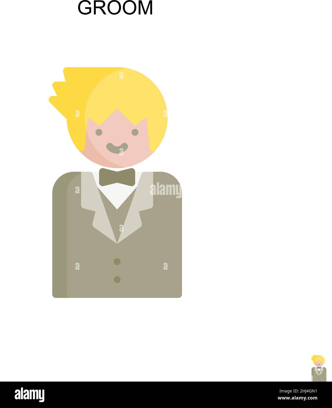 Einfaches Vektor-Symbol für den Bräutigam. Illustration Symbol Design-Vorlage für Web mobile UI-Element. Stock Vektor Einfaches Vektor-Symbol für den Bräutigam. Illustration Symbol Design-Vorlage für Web mobile UI-Element. Stock Vektor