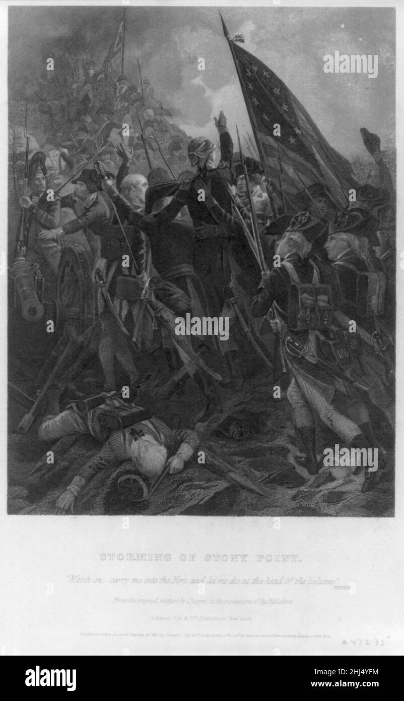 Erstürmung der Stony Point Stockfoto