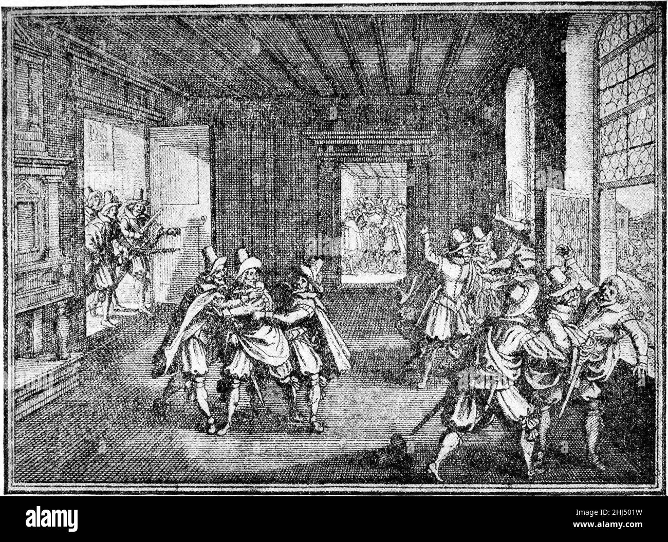 Geschichte von Prag (1920), Verteidigung von Prag im Jahr 1618. Stockfoto