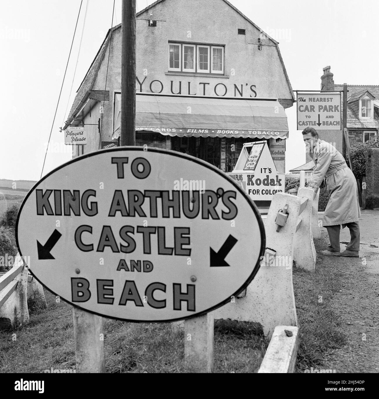 Tintagel, Cornwall. 13th. April 1961. Stockfoto